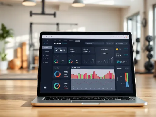 Fairfax Fitness Dashboard showing progress tracking and workout plans