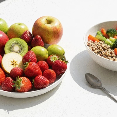 Healthy food and lifestyle choices