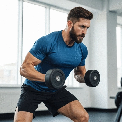 Person performing a structured workout with clear purpose, no text, no words, no typography, clean image