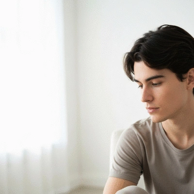 User reflecting on emotional eating triggers