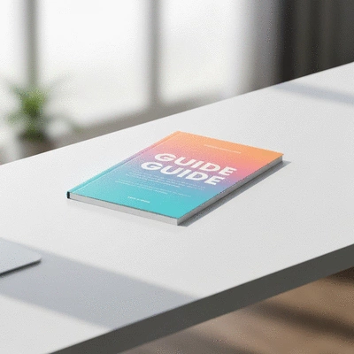 Digital guide or eBook mockup