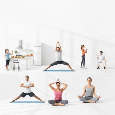 Healthy lifestyle choices promoting well-being