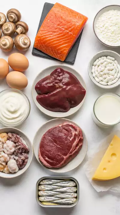 Vitamin B12 supplements and foods