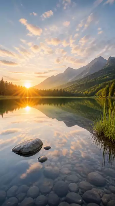 A serene landscape symbolizing peace and acceptance