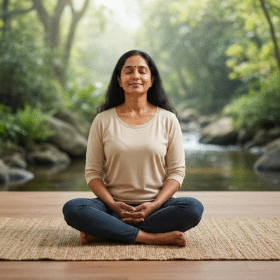 Self-compassion practice with a calming environment