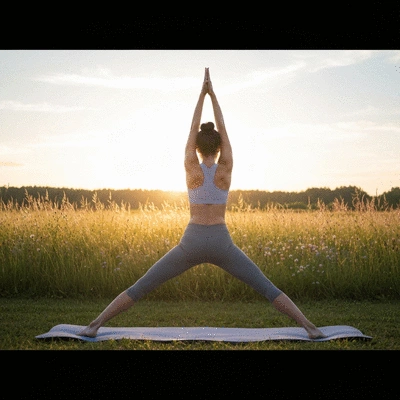 User engaging in fitness activity outdoors