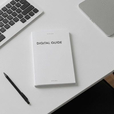 Digital guide or eBook mockup