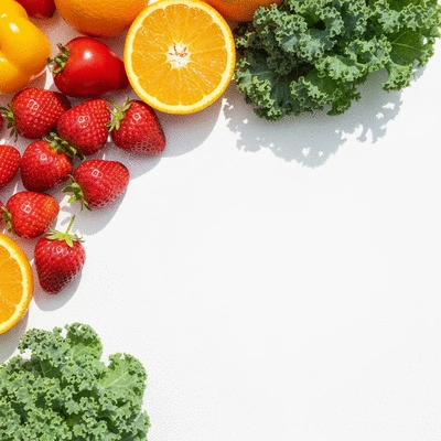 Healthy lifestyle with fruits and vegetables