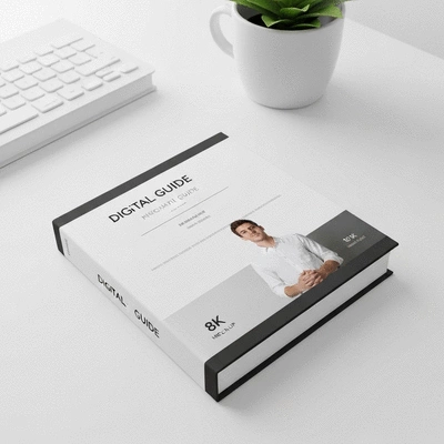 Digital guide or eBook mockup