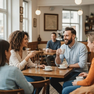 Lifestyle imagery depicting connection and community